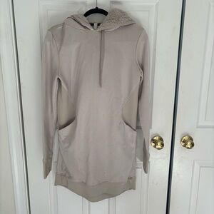 Athleta light dusty mauve Fleece-Lined Hoodie Size M